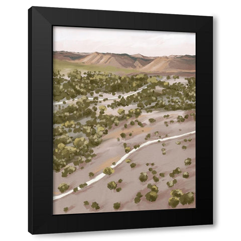 From Dusk Til Dawn Black Modern Wood Framed Art Print with Double Matting by Urban Road