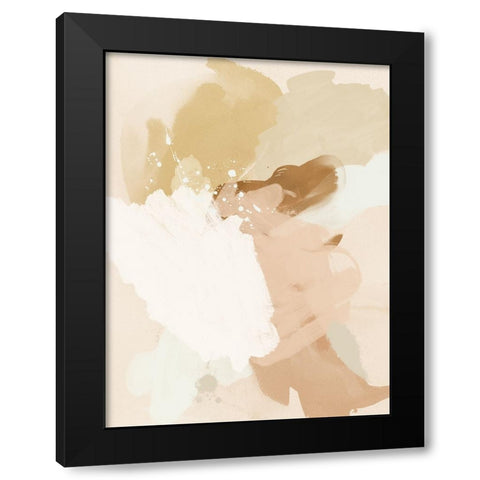 Neutral Flows II Black Modern Wood Framed Art Print by Urban Road