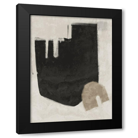 Blase Black Black Modern Wood Framed Art Print with Double Matting by Urban Road