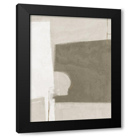 Always a Way Khaki Green Black Modern Wood Framed Art Print by Urban Road