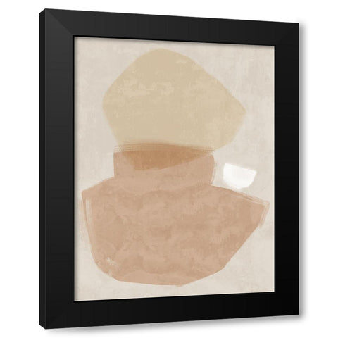 Balanced Blush Black Modern Wood Framed Art Print by Urban Road