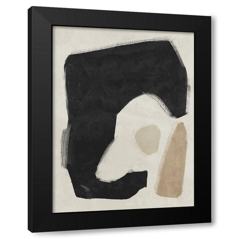 Easy Does It Black Black Modern Wood Framed Art Print with Double Matting by Urban Road