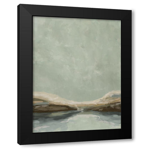 Afternoon Stroll Black Modern Wood Framed Art Print by Urban Road