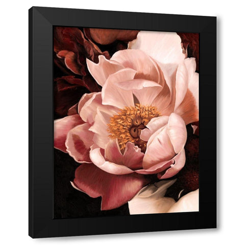 Flourish Black Modern Wood Framed Art Print by Urban Road