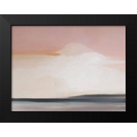 Monkey Mia Black Modern Wood Framed Art Print by Urban Road