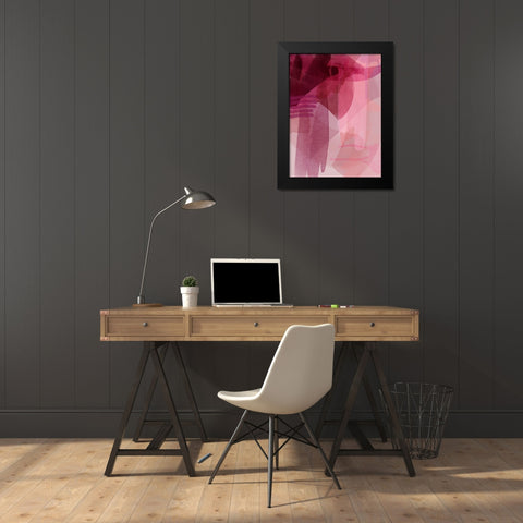 Merlot Black Modern Wood Framed Art Print by Urban Road