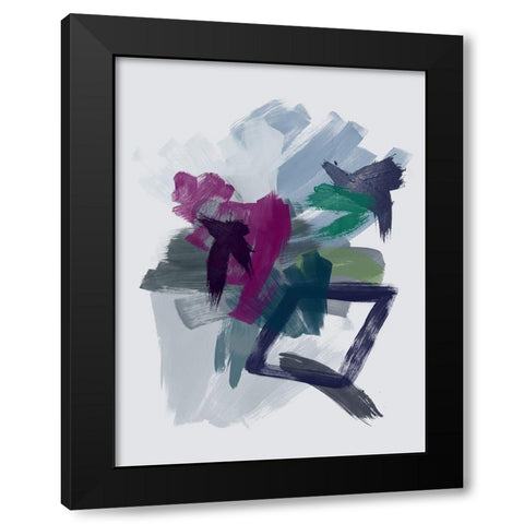 Nightfall Black Modern Wood Framed Art Print with Double Matting by Urban Road
