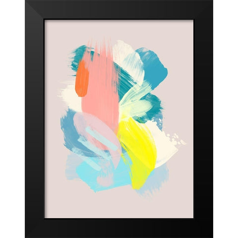 Blue Hawaii Black Modern Wood Framed Art Print by Urban Road