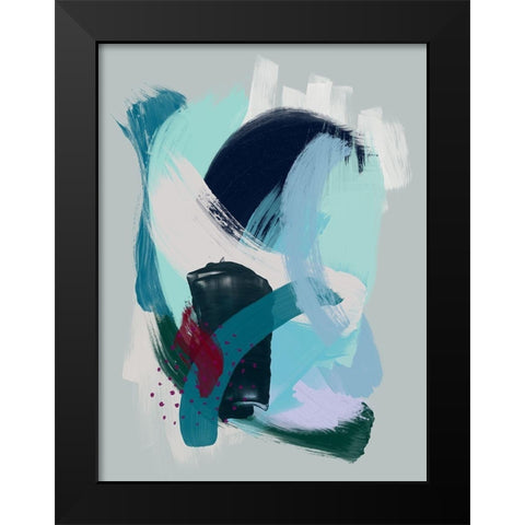 Weightless Haze Black Modern Wood Framed Art Print by Urban Road