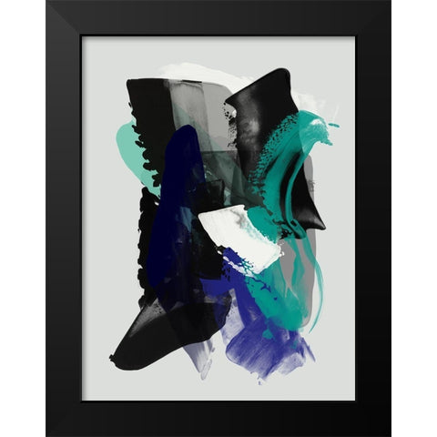 Midnight Window Black Modern Wood Framed Art Print by Urban Road