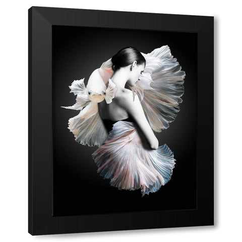 Shai Black Modern Wood Framed Art Print by Urban Road