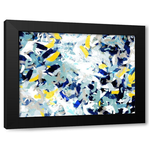 Coastal Fjord Black Modern Wood Framed Art Print by Urban Road