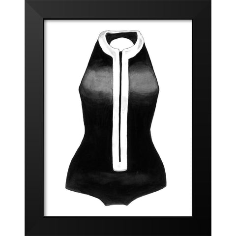 Bette Black Modern Wood Framed Art Print by Urban Road
