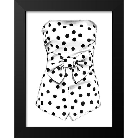 Mae Black Modern Wood Framed Art Print by Urban Road