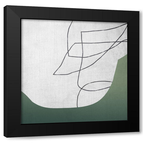Spire Black Modern Wood Framed Art Print with Double Matting by Urban Road