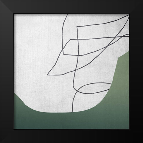 Spire Black Modern Wood Framed Art Print by Urban Road