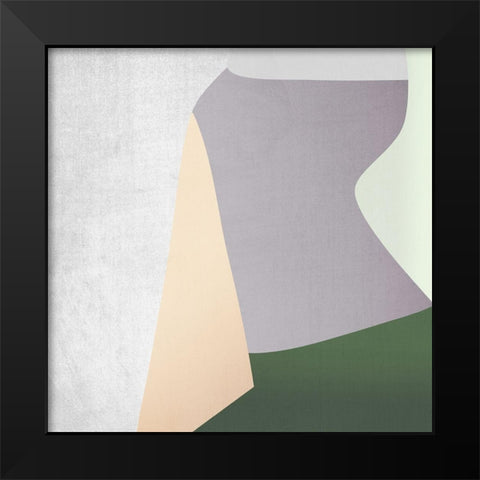 Stained Glass Black Modern Wood Framed Art Print by Urban Road