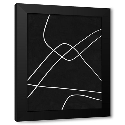 Isometric Black Modern Wood Framed Art Print by Urban Road