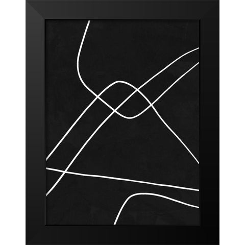 Isometric Black Modern Wood Framed Art Print by Urban Road