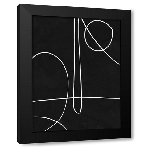 Treble Black Modern Wood Framed Art Print with Double Matting by Urban Road