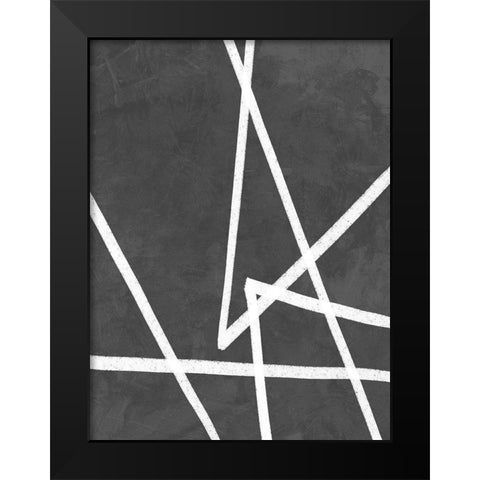 Divide Black Modern Wood Framed Art Print by Urban Road