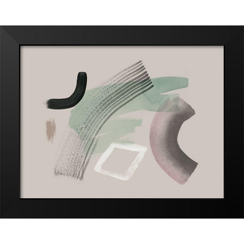 Crescendo Black Modern Wood Framed Art Print by Urban Road