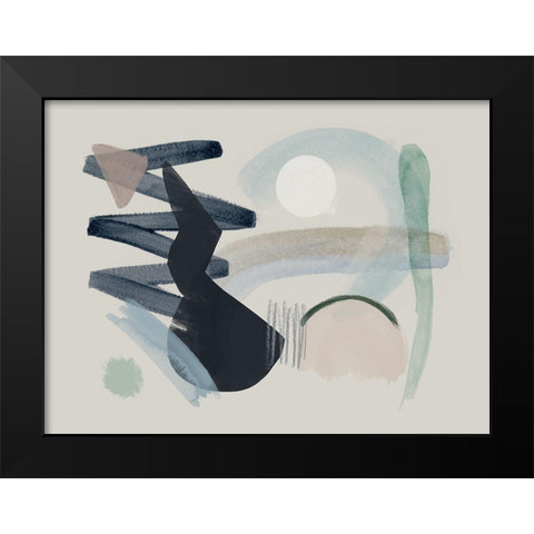 Discord Black Modern Wood Framed Art Print by Urban Road