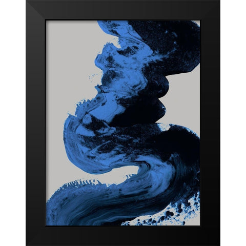 Midnight Mystery Black Modern Wood Framed Art Print by Urban Road