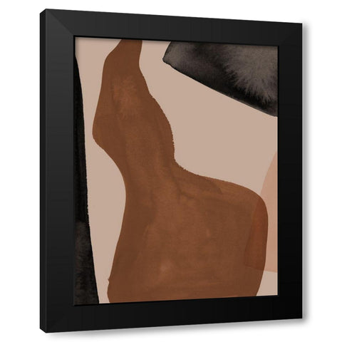 Adorn Black Modern Wood Framed Art Print by Urban Road