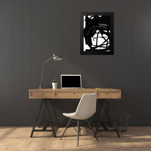 Desolate Black Modern Wood Framed Art Print by Urban Road