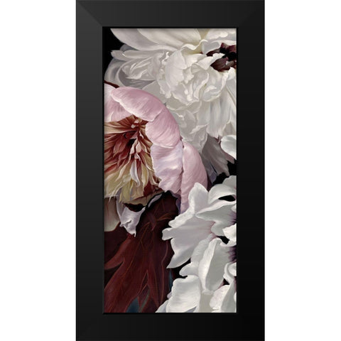 Fleur Triptych - Panel 1 Black Modern Wood Framed Art Print by Urban Road