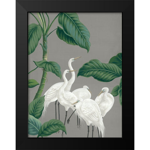 Paper Crane I Black Modern Wood Framed Art Print by Urban Road