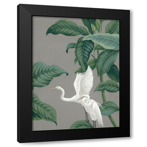 Paper Crane III Black Modern Wood Framed Art Print with Double Matting by Urban Road