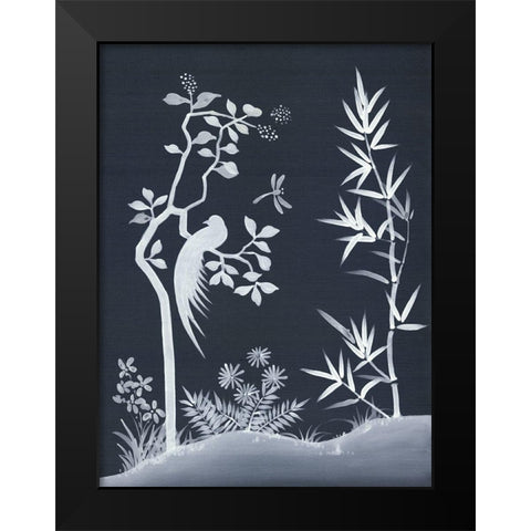 Zen Garden II Black Modern Wood Framed Art Print by Urban Road