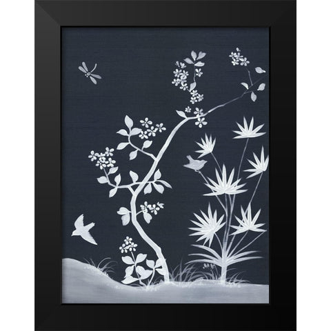 Zen Garden III Black Modern Wood Framed Art Print by Urban Road