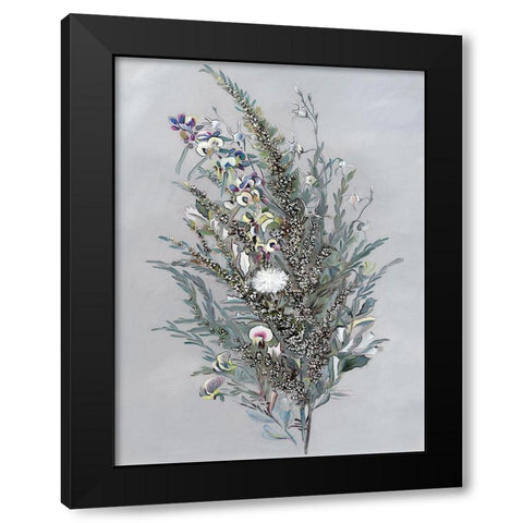 Grevillea Black Modern Wood Framed Art Print by Urban Road