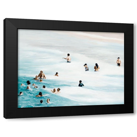 Heatwave Black Modern Wood Framed Art Print by Urban Road