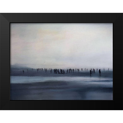 Sound of SIlence Black Modern Wood Framed Art Print by Urban Road