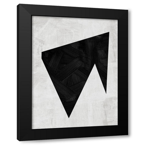 Kintsugi Black Modern Wood Framed Art Print by Urban Road