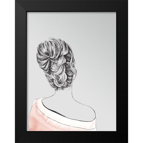 Mia Poster Black Modern Wood Framed Art Print by Urban Road