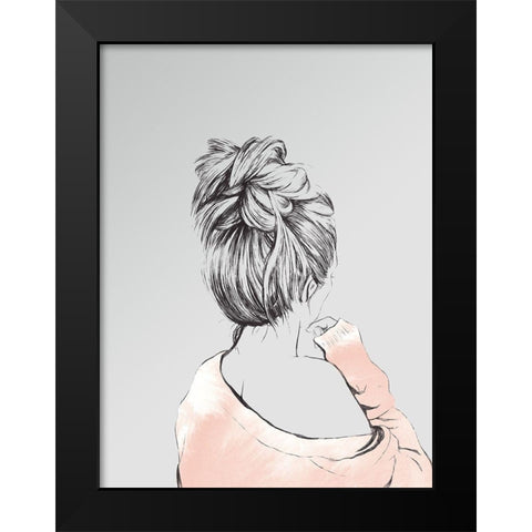 Ava Poster Black Modern Wood Framed Art Print by Urban Road