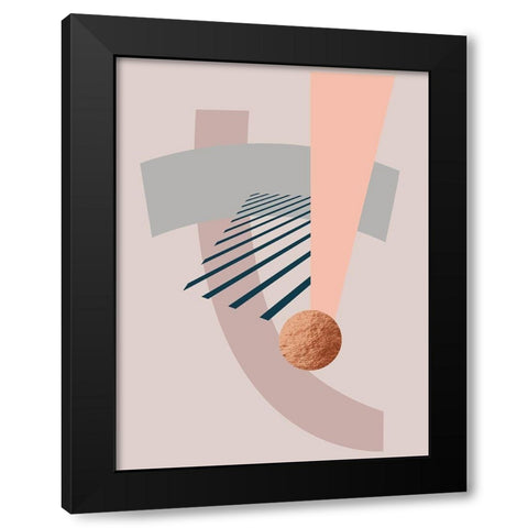 Subdivision Poster Black Modern Wood Framed Art Print with Double Matting by Urban Road