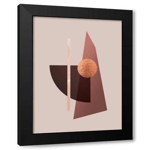 Chronology Poster Black Modern Wood Framed Art Print by Urban Road