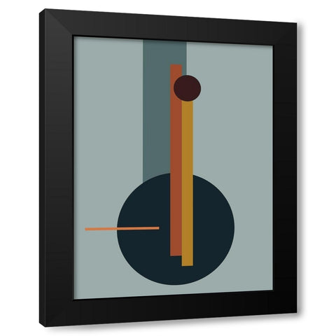 Juncture Poster Black Modern Wood Framed Art Print by Urban Road