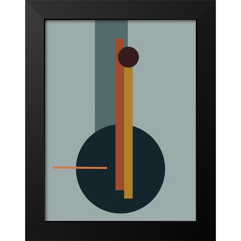 Juncture Poster Black Modern Wood Framed Art Print by Urban Road
