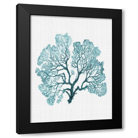 Jamaica Turquoise Poster Black Modern Wood Framed Art Print with Double Matting by Urban Road
