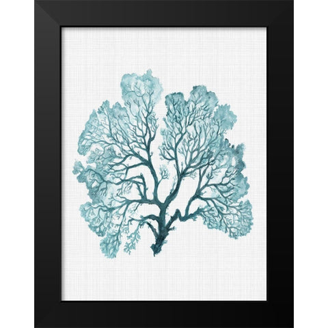 Jamaica Turquoise Poster Black Modern Wood Framed Art Print by Urban Road