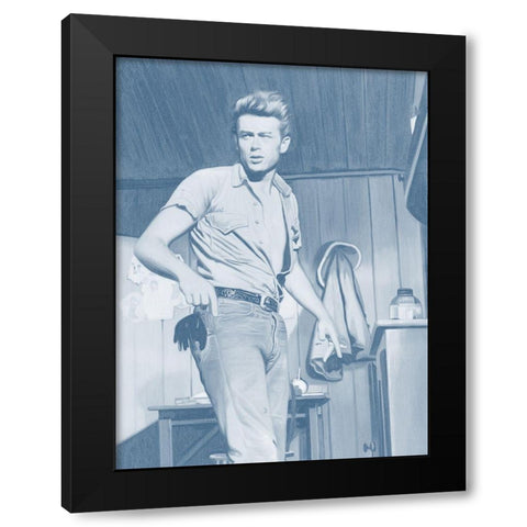 James Dean Dusk Poster Black Modern Wood Framed Art Print by Urban Road