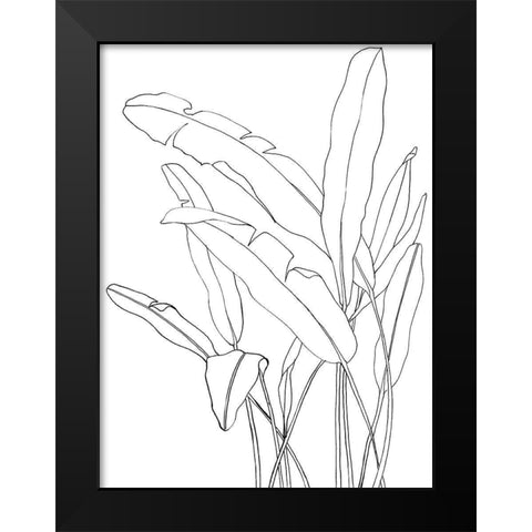 Cabello Poster Black Modern Wood Framed Art Print by Urban Road