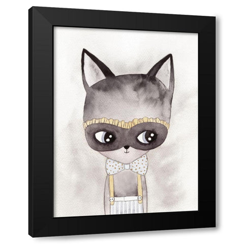 Alley Kat Poster Black Modern Wood Framed Art Print by Urban Road